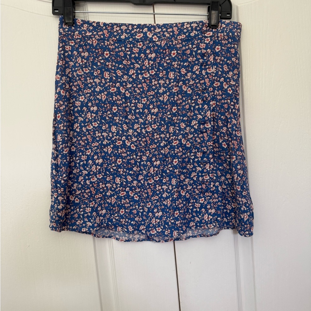 Madewell Blue A-Line Mini Skirt Casual